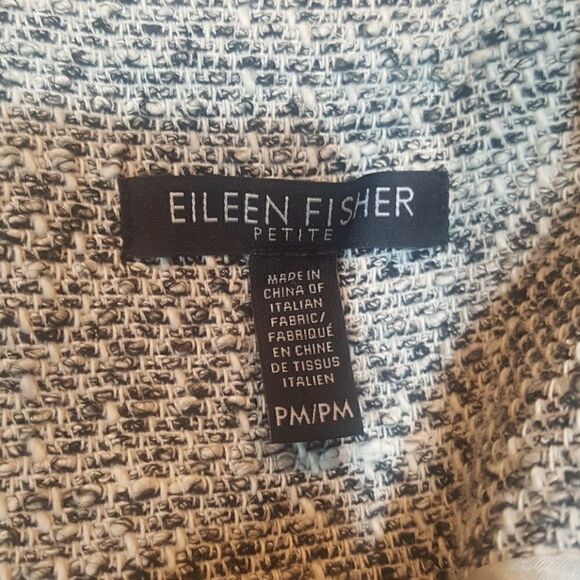 EILEEN FISHER Crop Jacket - Size Petite Medium - Picture 4 of 4